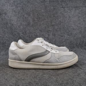Old Navy Shoes Womens 7 Classic Sneaker Casual Lace Up Grey Multi Stripe Trainer